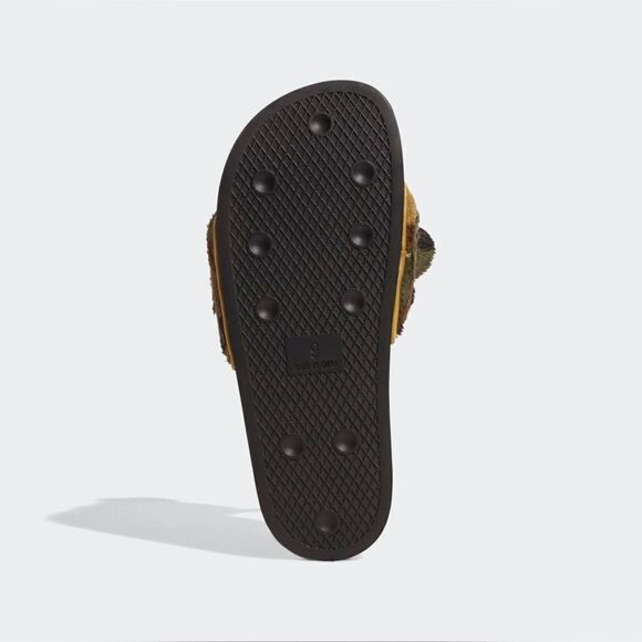 Jeremy Scott Adilette Teddy slides in core black - Picture 4 of 13